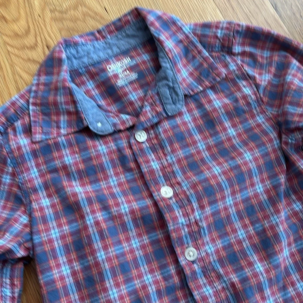 4T OshKosh B'gosh Plaid Button Down